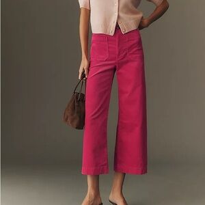 Anthropologie Maeve the Collette pants! Vibrant Pink Wide-Leg Pants